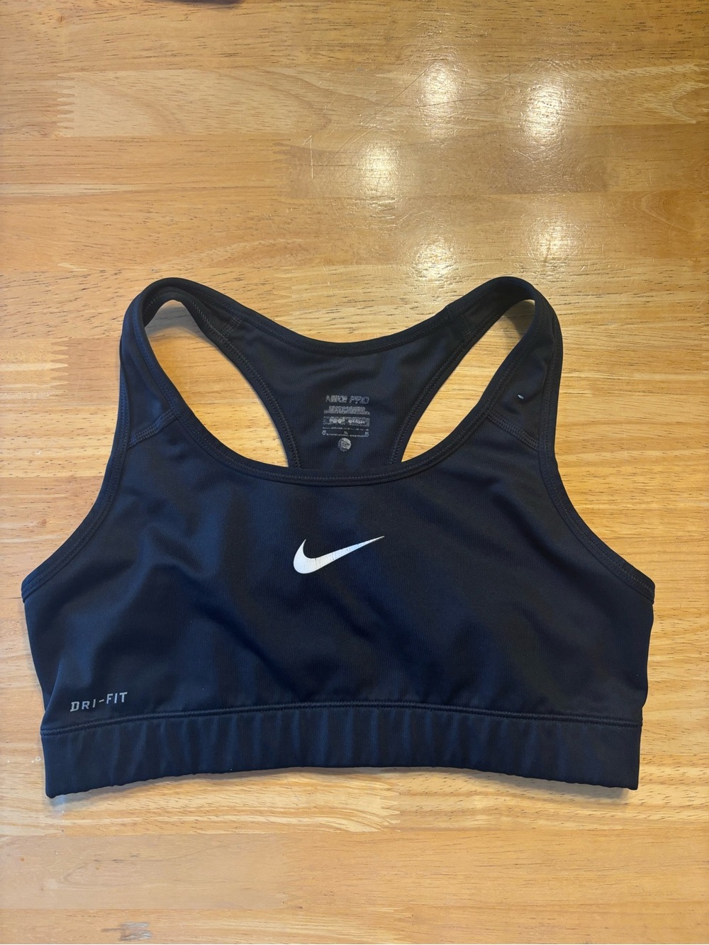 Nike Dri-Fit Sports Bra - Black, Size Medium